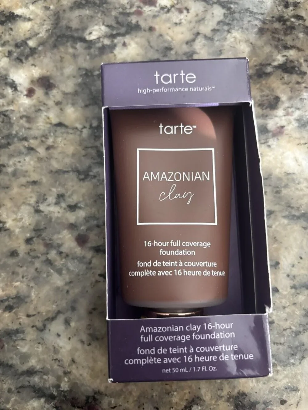 Tarte Amazonian Clay Foundation 51N Deep Neutral 16 hr Full Cov.
